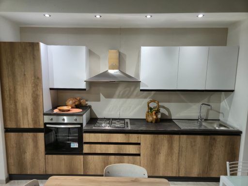 Complete keuken 360 cm Mira Emily links 360x60 canyon en parel cement hoogte 216 cm 3795 euro AR 73 vooraanzicht