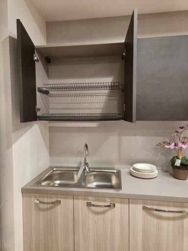 Complete keuken Ar-Tre Up Design 420x60 walnoot en beton lava 5695 euro AR 5856 - droogrek