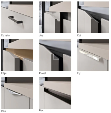 Detail grepen afwerking complete keuken Ar-Tre Sky 360x60 AR 497