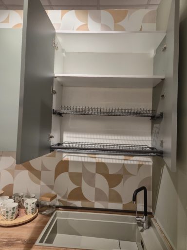 Complete keuken Ar-Tre Sky 410x60 cm groen 8495 euro AR 3043 - droogrek
