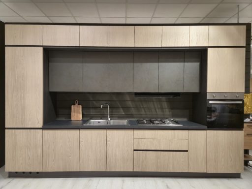 Complete keuken Sky AR 1957 390x60 eik grafiet - vooraanzicht