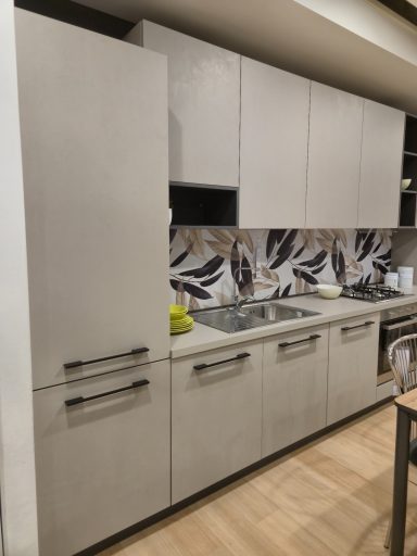 Complete keuken Ar-Tre Sky 360x60 utopia seta grijs met spatwand