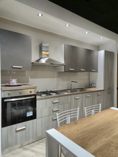 Ar-Tre Idea links 360x60 grijze iep en grafiet schuine vooraanzicht 3995 euro AR 4591