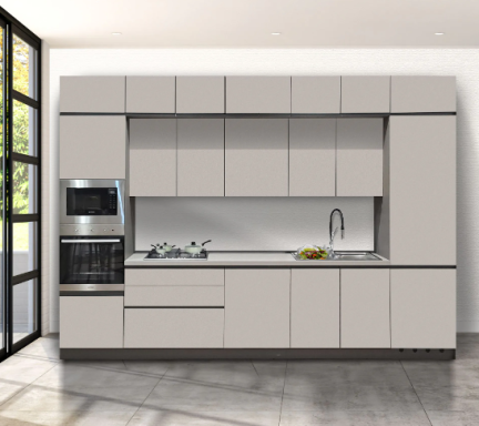 Complete modulaire keuken Ar-Tre Sky 360 cm lichtgrijs parelbeton 7495 - AR 2127 - hoofdfoto